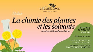 Atelier sur la Chimie des Plantes médicinales à lHerboristerie les Effeuilleuses [upl. by Delanty945]