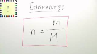 STOFFMENGE MASSE MOLMASSE  ÜBUNG  Chemie  Modelle Formeln und Konzepte [upl. by Ashley991]