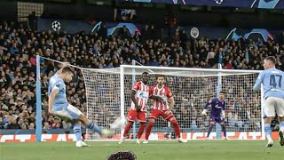 Julian Alvarez freekick goal vs Crvena zvezda  Man City vs Crvena zvezda [upl. by Adien143]