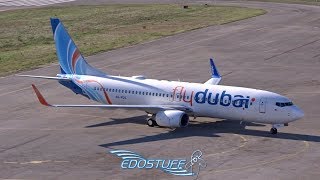 Tivat Airport LYTVTIV Tower View  Flydubai Boeing 737800 Landing [upl. by Goddart]