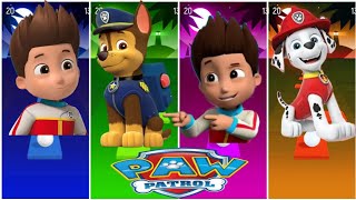 PAW Patrol  Ryder 🆚 Chase 🆚 Skye 🆚 Rubble 🎶 Tiles Hop Ryder [upl. by Kaete]