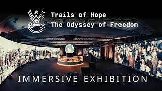 IMMERSIVE EXHIBITION Trails of Hope The Odyssey of Freedom MAKING OF [upl. by Danyette502]