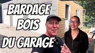 ep5 on pose un bardage bois pour le garage [upl. by Hgielac]