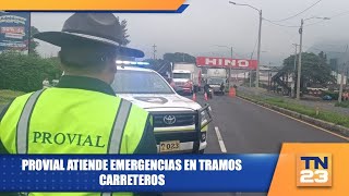 Provial atiende emergencias en tramos carreteros [upl. by Nodnyl]