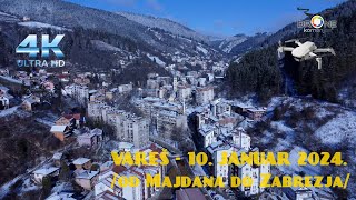 Vareš 10 Januar 2024 od Majdana do Zabrezja dronephotography kamenjasdrone subscribe 4K [upl. by Winthrop80]