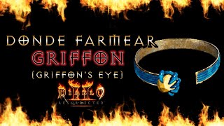 ¿DONDE FARMEAR quotGRIFFONquot FACILMENTE GRIFFONS EYE  DIABLO 2 Resurrected [upl. by Aneladdam468]