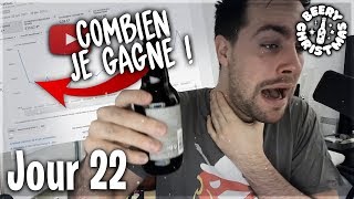 COMBIEN GAGNE UN YOUTUBER DE 100K ABONNÉS  Jour 22 [upl. by Annerahs]