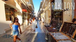 Heraklion Greece 4KUHD Walking Tour  2021  Tourister Tours [upl. by Trauner]