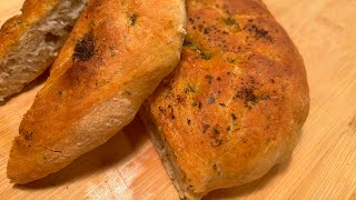 LOW FAT EASY FOCACCIA BREAD RECIPE [upl. by Onida]