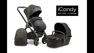 iCandy Peach Pushchair in Cerium  Demo by Direct4baby [upl. by Ocirled]