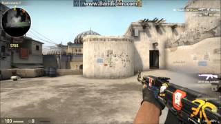 CSGO Skin Show AK47 Blue Laminate with 4 EMS One Katowice 2014 stickers [upl. by Ahtram]