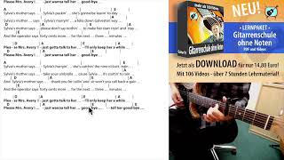 Silvias Mother  Dr Hook And The Medicine Show Cover Chords Lyrics  Play Along [upl. by Sandon]