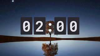 Two minute timer with relaxing piano background music [upl. by Hafeetal429]