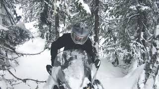 Making and breaking trails on the SkiDoo Skandic SWT 900 ACE [upl. by Bast756]