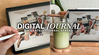 Digital Journal with me Life Lately Weekly Recap iPad Journal Goodnotes Documenting Life [upl. by Oterol93]