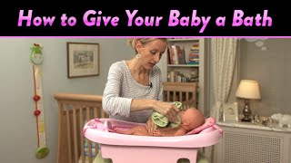 How to Give Your Baby a Bath  CloudMom [upl. by Halette]