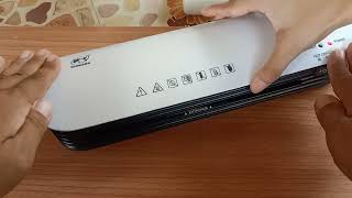 เครื่องเคลือบบัตร DSMILE A4 Laminator รุ่น SL299 เคลือบได้ทั้งร้อนและเย็น [upl. by Searcy]