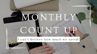 HOW MUCH DID I SAVE IN JANUARY 2024  JANUARY CHECK IN  JANUARY MONTH END ROUNDUP  CASH STUFFING [upl. by Lundt792]