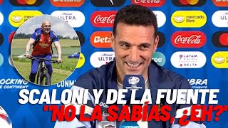 Scaloni sorprende con su confesión sobre Luis de la Fuente quotNo la sabías ¿ehquot I MARCA [upl. by Gannie]