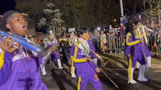 Jag High School Marching Band 2024 Full Mardi Gras Parade Mobile Alabama [upl. by Innek]