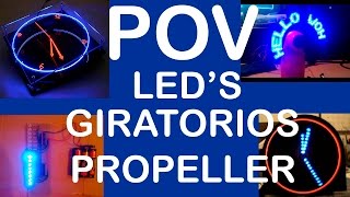 Letrero de leds giratorio POV  Propeller  MicroTutoriales DC [upl. by Man14]