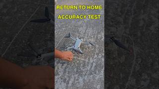 DJI Mini Drone Return to Home Accuracy Test 🔥😎 dronevideo shorts captureman [upl. by Ahsilak]