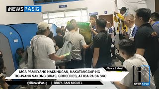 Mga pamilyang nasunugan nakatanggap ng tigisang sakong bigas groceries atbp sa SGC  iNews Pasig [upl. by Heddy]