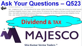 Why Majesco Share price is falling Latest News for Majesco Share Dividend Announcement [upl. by Anahcra]