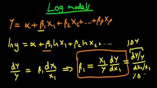 Interpreting regression coefficients in log models part 1 [upl. by Sinai647]