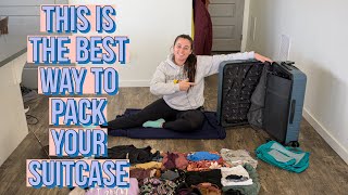 The BEST Way To Pack A Suitcase For Travel  PROVEN METHOD [upl. by Donell727]