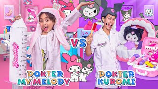 LEIKA DOKTER MY MELODY VS TOMPEL KUROMI 😍 LEIKA BAGI BAGI BONEKA LABUBU [upl. by Irep]