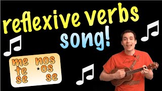 Reflexive Verbs Made Easy With a Song Spanish Lesson [upl. by Elianore]