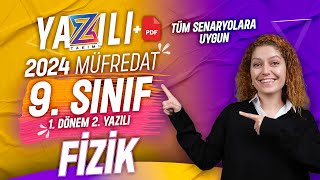 9SINIF FİZİK 1DÖNEM 2YAZILI Hazırlık  20232024 Güncel Yazılı Formatı📂PDF [upl. by Pietro281]