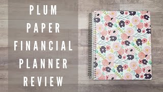 Plum Paper 7x9 Vertical Financial Planner Review  Modern Color Scheme [upl. by Ainimreh572]