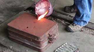 Making an Aluminum Way Cover Part 1 Casting the Part in my Backyard Foundry [upl. by Alexandr282]