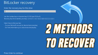 Bitlocker Recovery Key [upl. by Egerton]