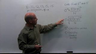 How to Calculate the Population Variance and Standard Deviation  Step by Step [upl. by Conway]