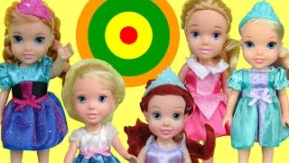 Bullseye Target Game ELSA and ANNA toddlers amp other kids PLAY amp Win prizes [upl. by Aihsemaj394]