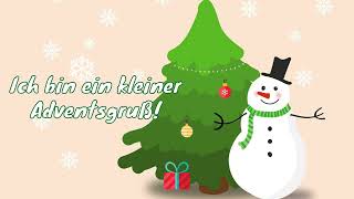 ⭐️ Schönen Advent ❄️  Adventsgrüße für WhatsApp 🎄 [upl. by Enaek]