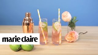 This Rose Gin and Tonic Recipe is Perfect for Spring  Marie Claire [upl. by Gnof]