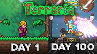 Gw Menghabiskan 100 Hari Di Game Terraria Ini Dia Yang Terjadi [upl. by Tristas]