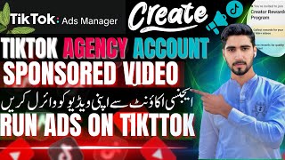 TikTok Ads Agency Account In Pakistan  Create Tiktok Ads Manager Account  Promote Tiktok Video [upl. by Anehc]