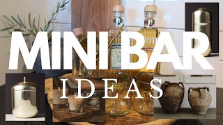 AT HOME MINI BAR IDEAS  MINI BAR TOUR  APARTMENT DECOR  BRANDY JACKSON [upl. by Ettenoj893]