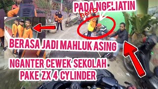 NGANTERIN CEWEK SEKOLAH PAKE ZX MOGE 4 CYLINDER‼️AUTO PUSAT PERHATIAN BERASA JADI MAHLUK ASING ‼️‼️ [upl. by Mackenzie]