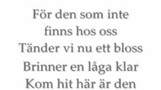 Julen är här lyrics [upl. by Ellerol10]