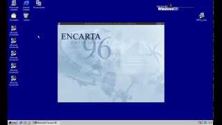 OLD PC Microsoft Enciclopedia Encarta 1996  Intro [upl. by Tybi22]