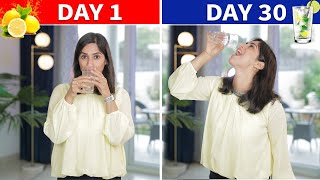 WHAT HAPPENS WHEN YOU DRINK LEMON WATER FOR 30 DAYS  By GunjanShouts [upl. by Mansoor]