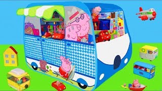 Peppa Pig juguetes  La Casa  Avión  Caravana  Barco  Peppa Pig toys [upl. by Frederigo]