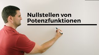 Nullstellen von Potenzfunktionen  Mathe by Daniel Jung [upl. by Fronia]