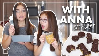 Vegan Snickers Bar amp Peanut Butter Cups ft Anna Cathcart COOKINGWITHJAC [upl. by Court]